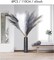 8 Pcs 45" Pampas Grass Tall Faux Dried Decor, Fluffy Fake Long Pompas Artificial Black White Grey Gray Pompous Stems Bouquet Flower Arrangement Vase Filler for Boho Home Wedding Decoration